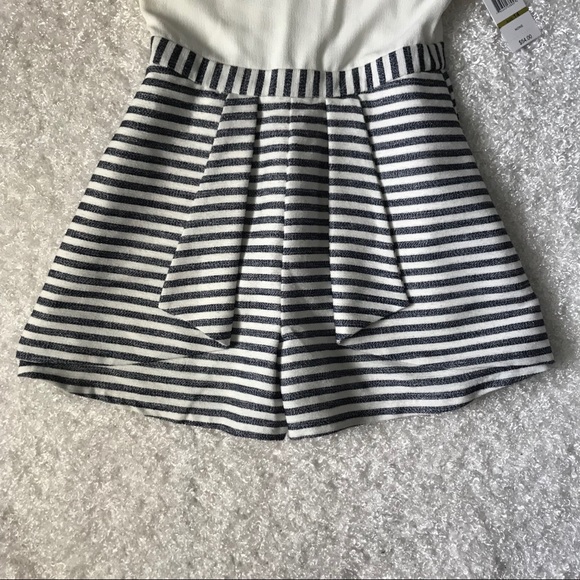 GB girls 14 white and navy romper NWT - Picture 3 of 8
